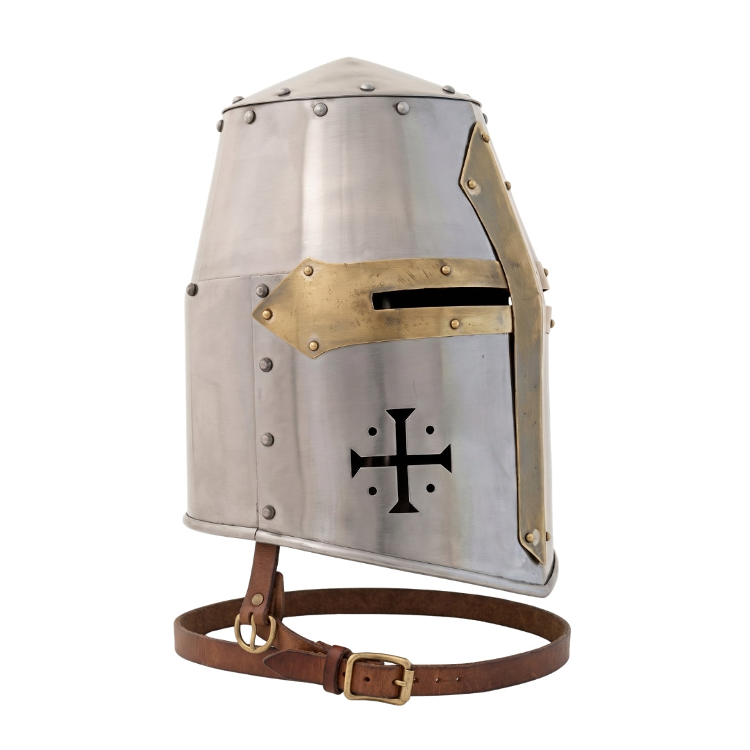 Medieval Knight Helmet Side View