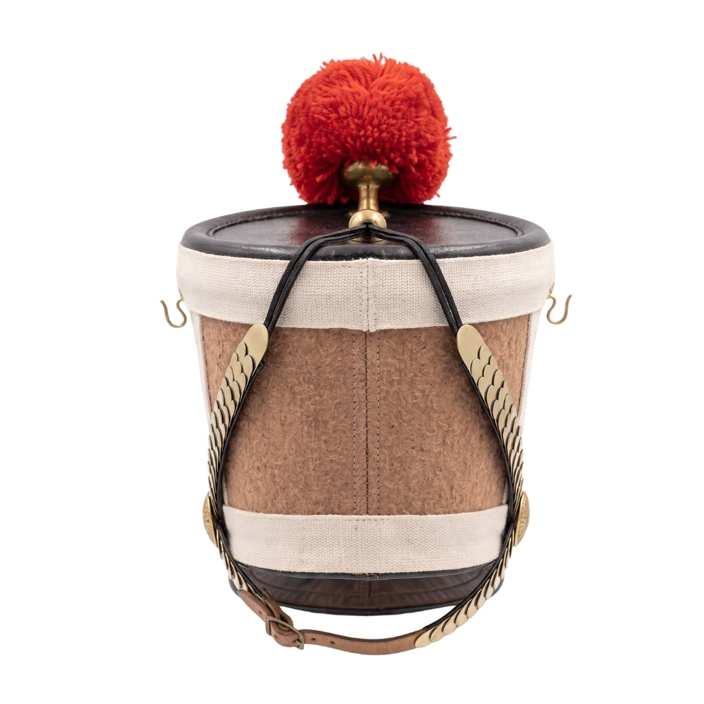 Napoleonic French Shako Hat Worn with Historical Military Uniform